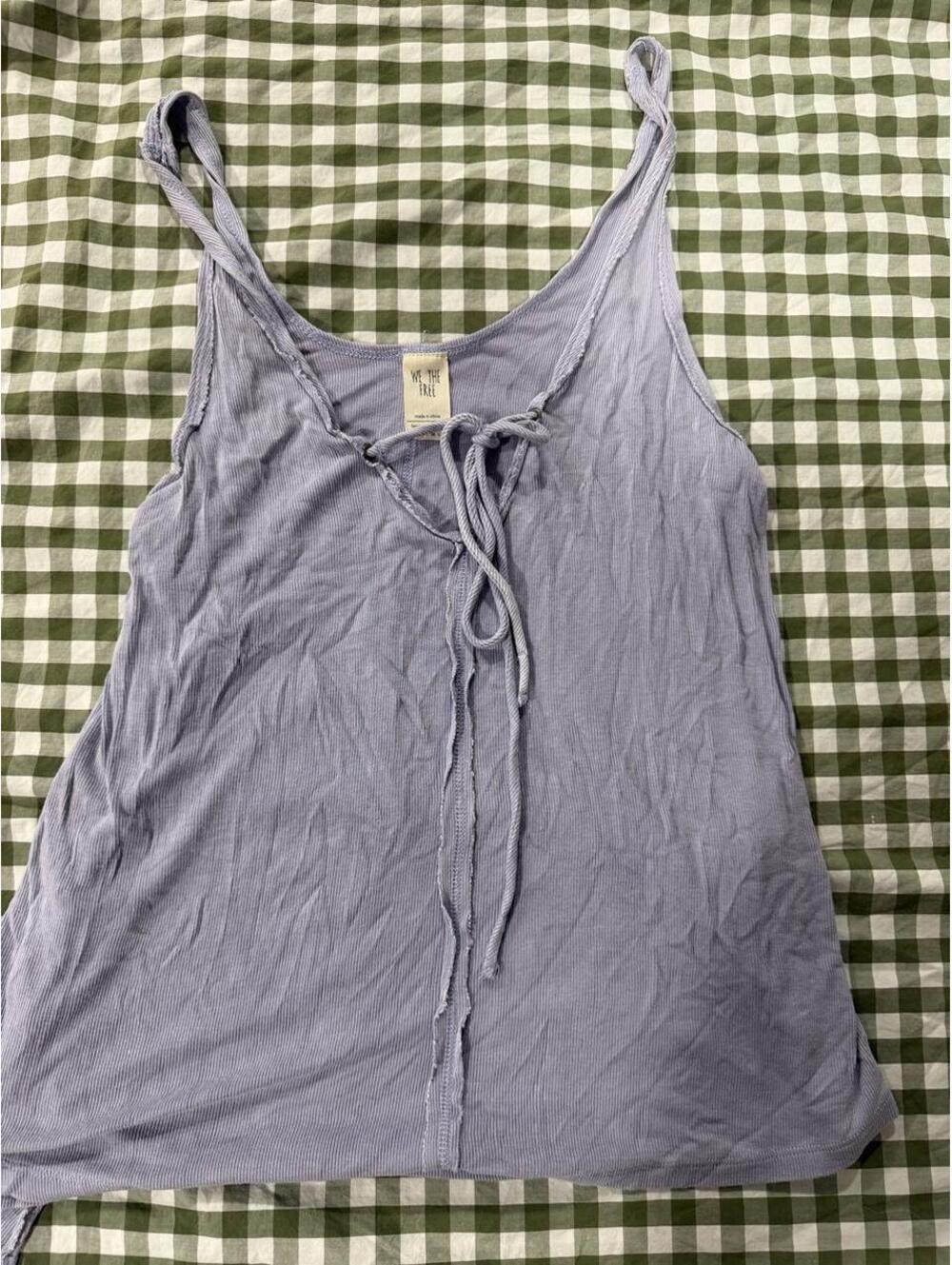 Free People Women's Blue and Purple Vests-tanks-cami